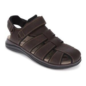 Dockers Byrd Men's Fisherman Sandals, Size: 11 Wide, Dark Brown
